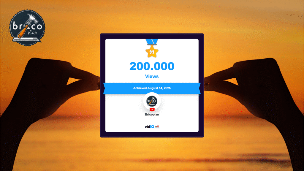 Bricoplan y su canal de bricolaje en YouTube supera las 200.000 visualizaciones
