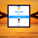 Canal de Bricoplan en YouTube celebrando más de 300.000 visualizaciones, con imagen del banner del canal y herramientas de bricolaje.